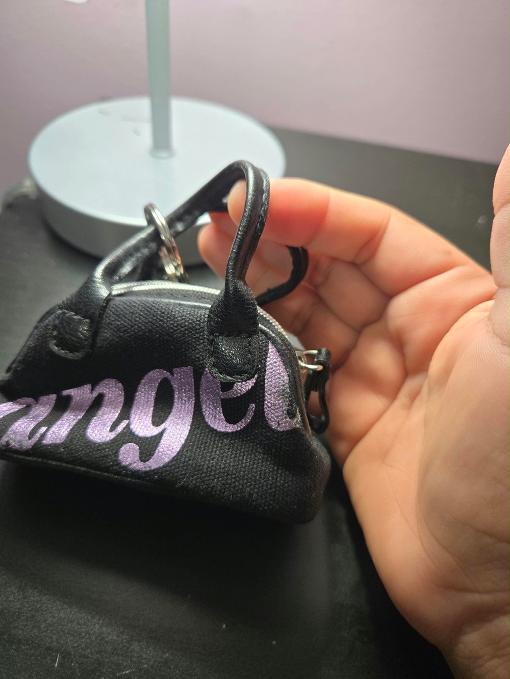 Victoria's Secret Black Mini Tote Keychain